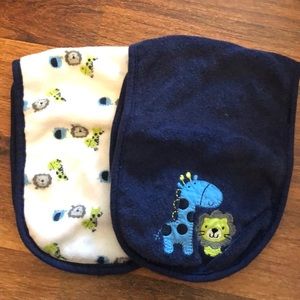 💥3/$10- 2 Burp Cloths